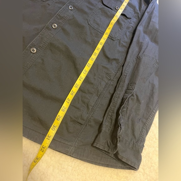 L.L. Bean Field Shirt Jacket Ripstop Work Shirt Dark Navy Blue Men’s XXL - Picture 4 of 5